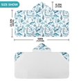 thumbnail image 3 of Toddler Hooded Beach Towel 24x50 Kids Bath Towels Soft Quick Dry for Swim Pool Boys Girls Watercolor Fish Seaweed Starfish, 3 of 7