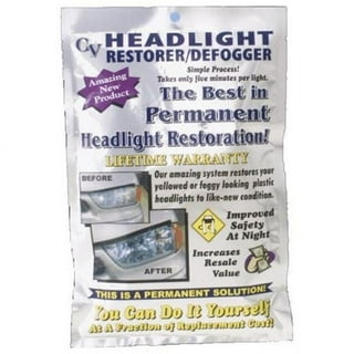 CLT Headlight Restoration Kit, Headlight Lens Cleaning Wipes 