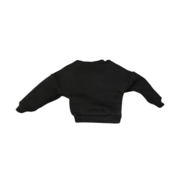 Figura de acción a escala 1/12, suéter, armario para niños, decoración, ropa en miniatura para 6 Negro