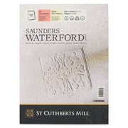 Saunders Waterford Watercolor Pad - 9" x 12", Hot Press, 140 lb, 12 Sheets