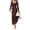Brown, variant on Womens Long Sleeve Bodycon Floral Mesh Maxi Fall Wedding Guest Dress Semi Formal Dresses For Bridal Shower, Engagement, , Homecoming, Prom, Birthday Party, Date Night Outfits, Lined