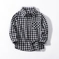 thumbnail image 5 of Kids Little Boys Girls Baby Red Plaid Flannel Shirt Jacket Long Sleeve Button Down Flannel Shirt Plaid Tops Girl Boy Clothes, 5 of 5