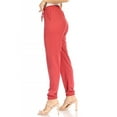 thumbnail image 2 of Women's Casual Solid Drawstring Elastic Waist Jogger Pants with Pockets, 2 of 6