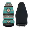 thumbnail image 4 of Renewold Car Seat Cover Front Set Only, Soft Breathable Front Car Seat Bottom Cover Protector Automobile Interior Accessories Decor, Southwest American Tribal Teal Pink, 4 of 7