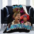 thumbnail image 2 of Martin Lawrence Blanket Flannel Soft Throw Blankets for Bedroom Livingroom Sofa Home 80""X60"", Black, 2 of 6