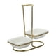 thumbnail image 2 of Cucharones para sopa, soportes para cucharas de pie, soporte vertical de acero inoxidable, cucharón vertical cuadrado doble, 2 of 9