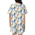 thumbnail image 3 of Bixox Women's Poodle Dog Printed Pajama Set 2 Piece Lounge Set Top and Shorts Soft Pajamas, Shorts with Pockets, 3 of 7