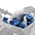 thumbnail image 2 of Uorisanigo Universal ATV Seat Covers Blue Marble Print Four Wheeler Seat Cover Waterproof Protection Accessories Compatible with Most ATV for Sportsman, Rancher, Foreman, Scrambler, 2 of 7