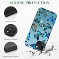 thumbnail image 2 of is designed specifically for the iPhone 13 Pro Max phone case, featuring a floral blue butterfly pattern ultra-thin shock-absorbing women's cute phone case, 2 of 4