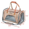 Oilleroo Pets Travel Carrier Airline Cat Carrier SoftSided 3 Door