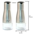 thumbnail image 3 of 8.5 oz. Oil and Vinegar Set with See-Through Glass Base, Silver, 3 of 4