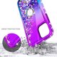 thumbnail image 2 of Funda transparente con purpurina para iPhone 14 Pro Max, suave y brillante, antigolpes, morada y azul., 2 of 6
