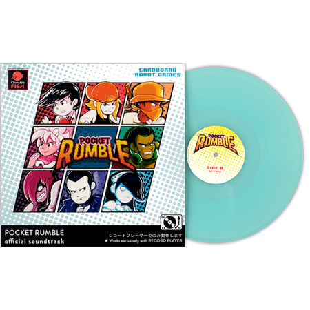 Pocket Rumble Official Soundtrack (1/250 pressed on Translucent Sky Blue Vinyl) LP Record