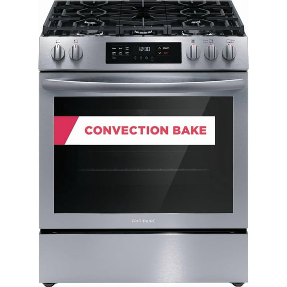 Frigidaire Fcfg3083a 30" Wide 5.1 Cu. Ft. Gas Range - Stainless Steel