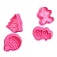 thumbnail image 3 of Inteprter 4 unids/set molde de pastel portátil lavable lindo tema navideño lindo hogar cocina panadería galleta molde Accesorios Herramientas y accesorios para hornear, 3 of 6
