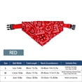 thumbnail image 3 of Bandana Para Collar De Mascota, Collar De Bufanda Para Cachorro Con Hebilla De Liberación Rápida Ajustable Y Transpirable Rojo Para Conejo, 3 of 7