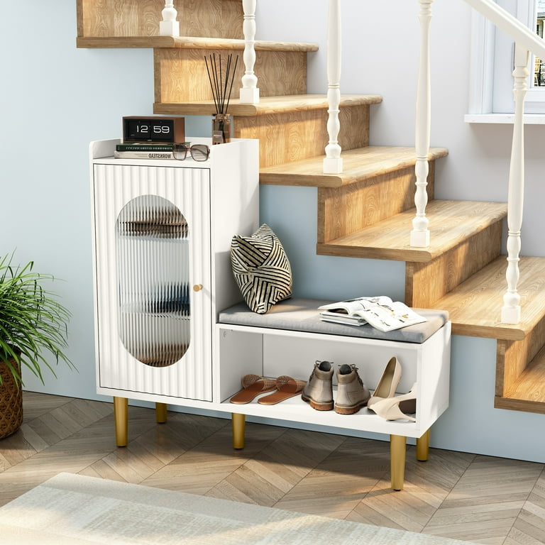 Contemporary shoe bench sale