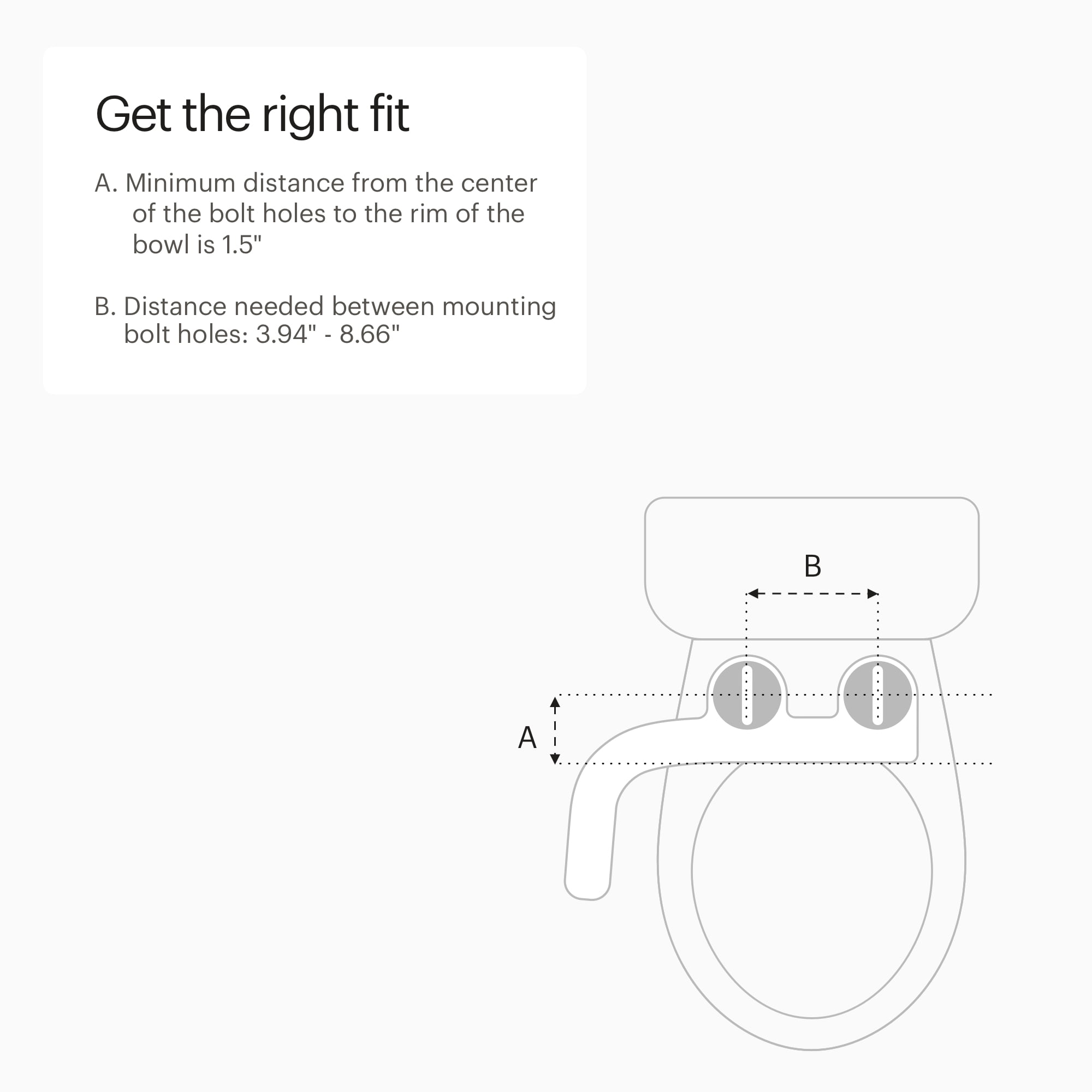 Brondell Fresh Spa Adjustable, Bidet Attachment FSA-15 for Toilet Seats with Adjustable Single Nozzle, Side Arm Control, Thin Profile, White (Ambient Temperature)