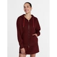 thumbnail image 3 of Athletic Works Women's and Women's Plus Full Zip Fleece Hoodie, Sizes XS-4X, 3 of 7