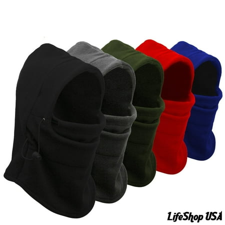- LifeShop® X-Degree Heavyweight Thermal Micro Fleece Hood with Adjustable Drawstring, Army Green