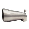 thumbnail image 3 of Westbrass R311-07 5-1/2" Reach Brass bathtub Spout with Nose Diverter, Polished Nickel, 3 of 7