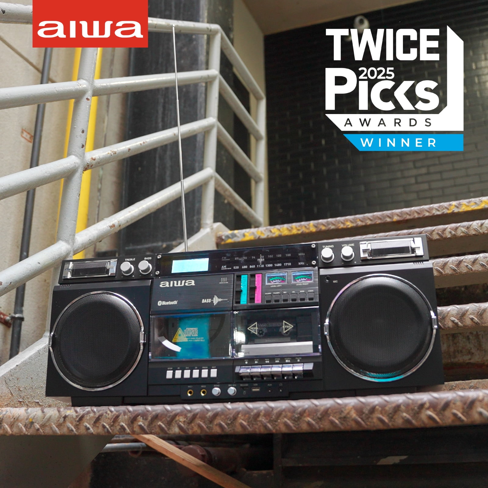 AIWA ステレオラジオカセットレコーダー HS-JX30 動作未確認 A0349