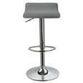 thumbnail image 4 of Duhome Faux Leather Bar Stools Set of 2, Adjustable Barstools with Low Back, Modern Bar Chairs Gray, 4 of 8