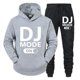 thumbnail image 5 of Conjunto de 2 piezas de sudadera y pantalones con diseño de DJ MODE ON para hombre, ropa de calle de manga larga a la moda de hip hop 2024, sudaderas unisex, ropa deportiva, 5 of 5