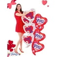 thumbnail image 3 of PMU Valentine's Day "Me & You" 42in Mylar-Foil Balloon 4/pkg, 3 of 6