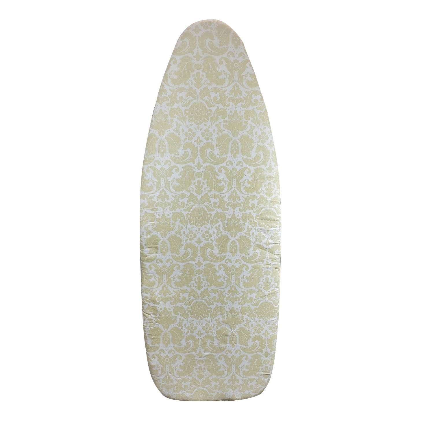 Homz Wide Top Ironing Board Replacement Cover and Pad, Yellow Damask