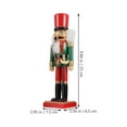 thumbnail image 1 of 1pc Wooden Walnut Soldier Nutcracker Puppet  Soldier Toys Home Decor Ornament, 1 of 6