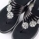 thumbnail image 5 of Chanclas para caminar, 1 par de chanclas planas informales para mujer, chanclas para mujer diseñadas para el futuro, 5 of 5