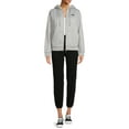 thumbnail image 3 of Kendall + Kylie Women's Junior' Faux Sherpa-Lined Oversized Hoodie, 3 of 5