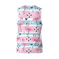 thumbnail image 3 of Easygdp Pink Striped Flamingo Men's Mesh Basketball Jersey Quick Drying Sleeveless Shirts Fitted Muscle Tank Tops Sport Round Neck T-Shirt - Small, 3 of 9