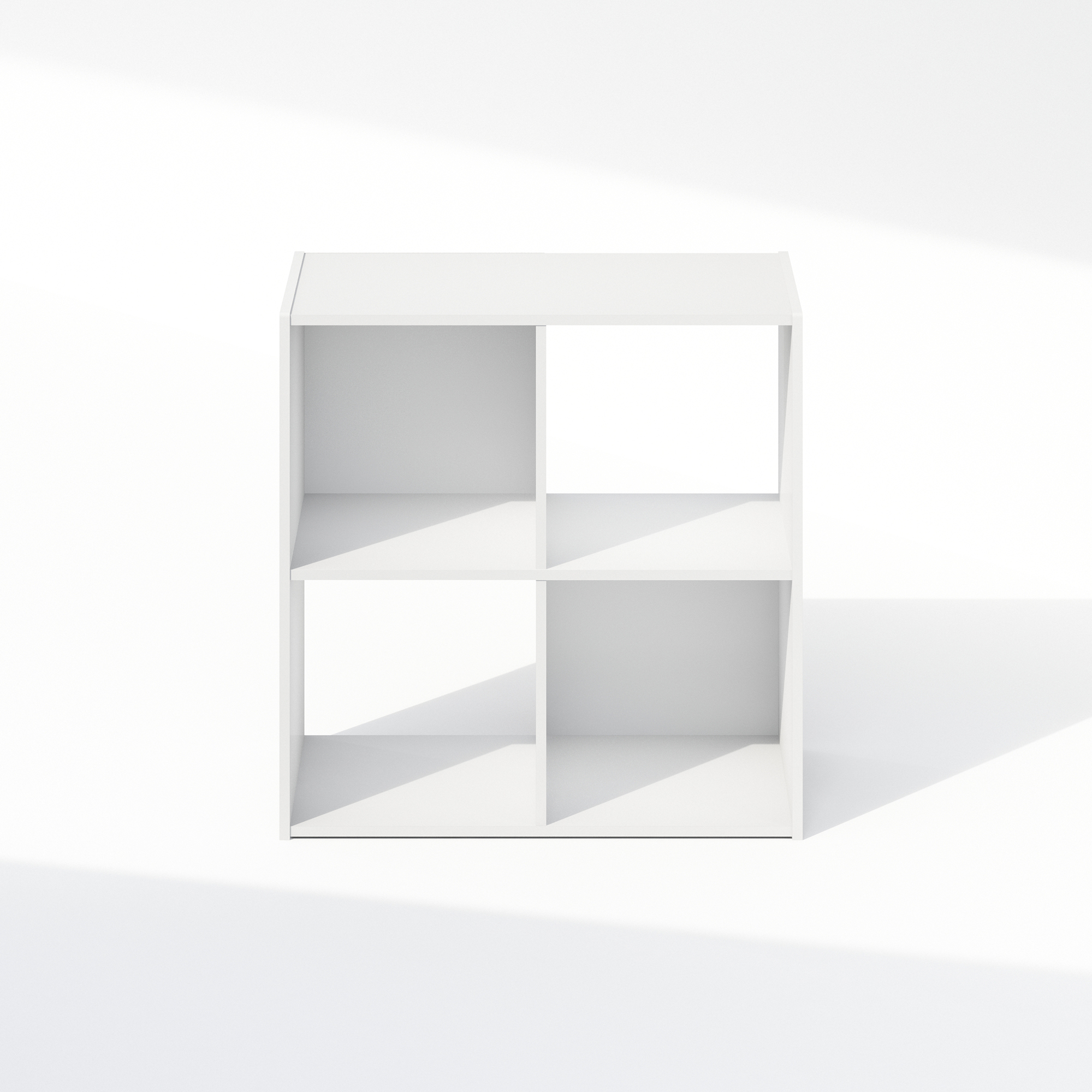 Furinno PELLI CUBIC Storage Cabinet in Bookcase in Bookshelf in 4-Cube in White