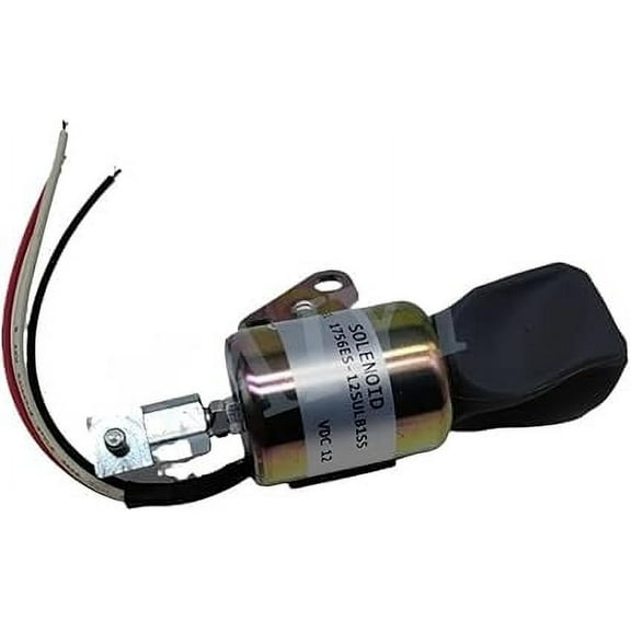 12V Fuel Shutoff Solenoid 1756ES-12SULB1S5 SA-4899-12 Stop Solenoid Compatible with D722 D902 Z482 Engine Excavator Parts (1756ES-12SULB1S5)