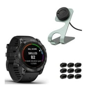 Garmin fenix 7X Pro Solar 51mm GPS Smartwatch (Silver/Graphite) Bundle