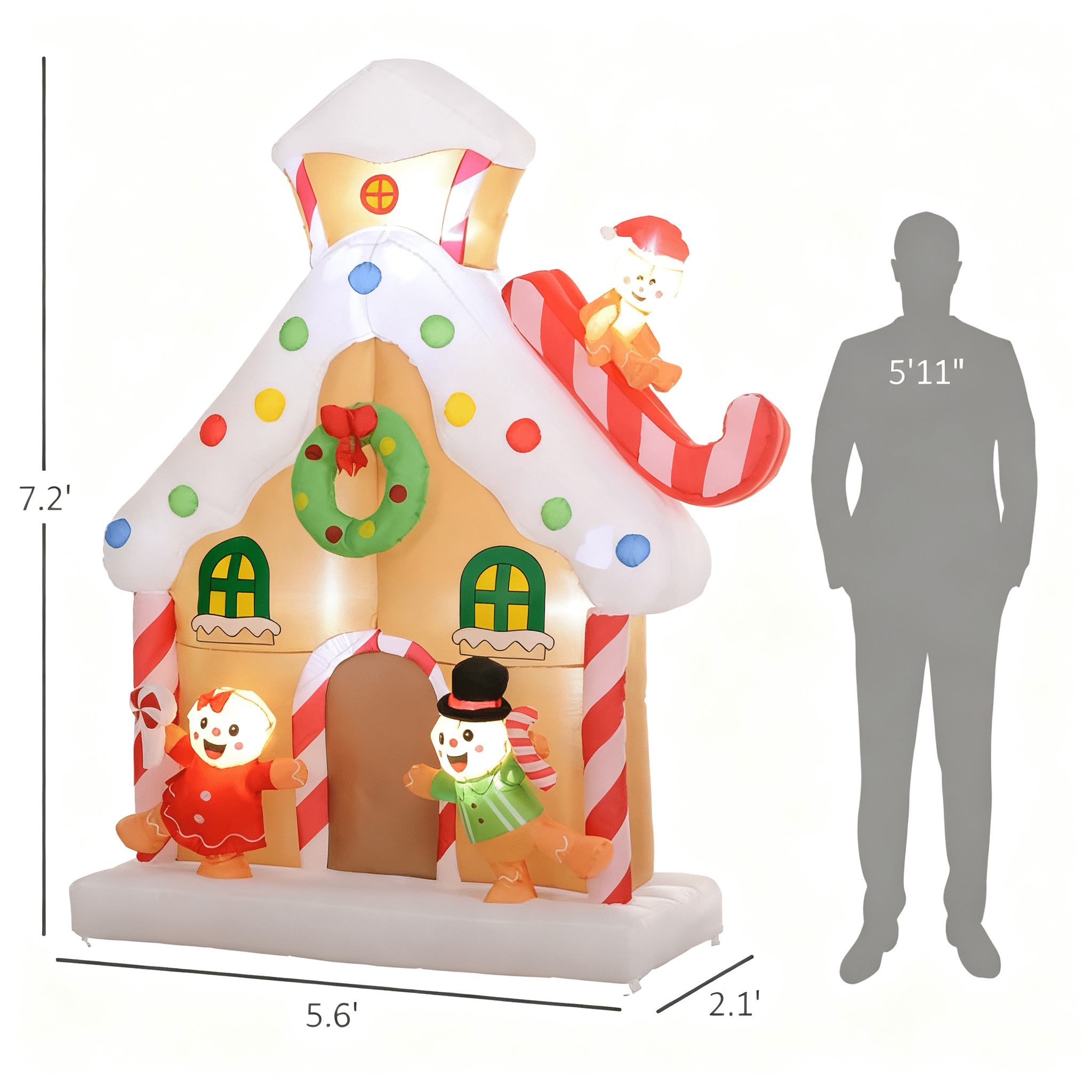 Christmas Inflatable Gingerbread House