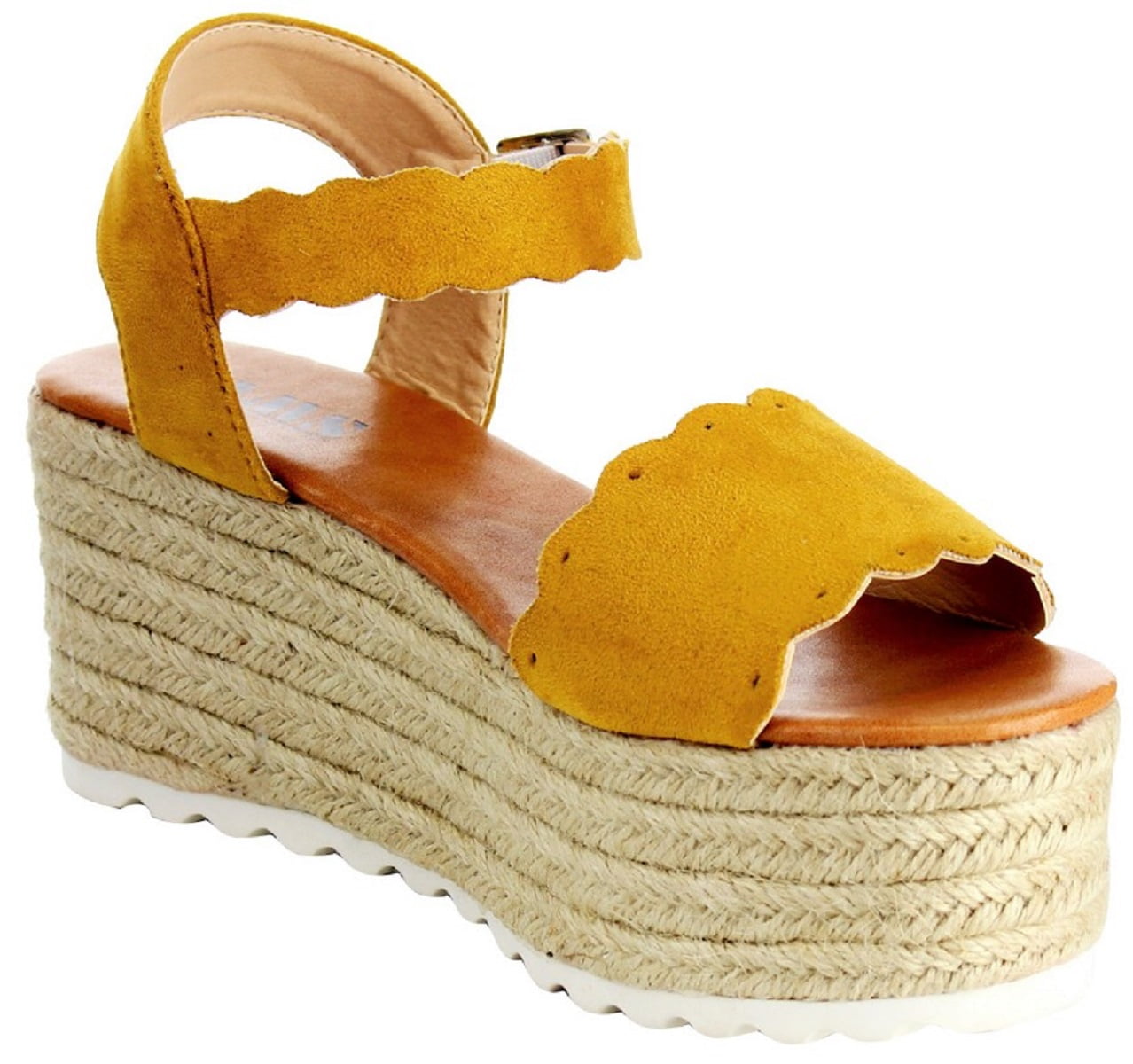 Women/'s Time and Tru NUDE SIZE 10,11 platform sandals Wedge Sandal color Beige