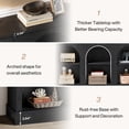 thumbnail image 3 of Tribesigns Farmhouse Console Table, 63-inch 3 Tier Entryway Table with Storage, Wooden Sofa Console Behind the Couch for Hallway, Black, 3 of 8