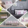 thumbnail image 6 of Pink Ribbon Wings Body Pillow Covers 20"x60", Bows Flowers Love Heart Abstract Soft Brushed Microfiber Breathable Throw Pillow Covers, Pillowcase with Zipper for Couch Sofa Bedroom Living Room, 6 of 9