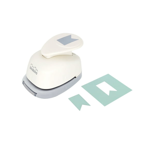 Bira Craft 1 inch Banner Shape Lever Action Craft Punch for Paper Crafting Scrapbooking