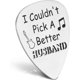 thumbnail image 3 of Púa de guitarra para marido, él, marido, púas de guitarra, aniversario, día de San Valentín, regalos huecos de acero inoxidable, regalos de cumpleaños para músico, él, hombres, novio, regalos de espos, 3 of 4