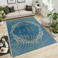thumbnail image 3 of Blue Yellow Creative Texture Kid Area Rugs, Modern Simple Stylish Carpet Outdoor Indoor Washable Rug, Art Floor Mat Indoor Rugs Soft Mats for Bedroom Living Room Nursery Kids Room 3x5ft, 3 of 6