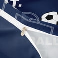 thumbnail image 4 of Erosebridal Football Court Pattern Twin Bedding,Ball Sport Games Duvet Cover Set For Soccer Lovers,Reversible Navy 2-Piece,No Comforter, 4 of 6