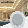 thumbnail image 3 of Bathroom 3Inch 8Ohm 6W Passive Ceiling Speaker Metal in-Ceiling Speaker Sound Quality Background Music System, 3 of 6