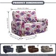 thumbnail image 7 of Garronmavis Purple Rose 2 Seats Recliner Chair Covers Non-Slip Sofa Slipcover Stain Against Lazy Boy Chair Covers Non Slip Reclining Furniture Protector Couch Cover with Storage Pocket, 7 of 7