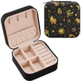 thumbnail image 2 of PU Leather Jewelry Box, Galaxy Travel Jewelry Case Portable Jewelry Organizer Storage Holder Boxes for Women Girls for Necklace Bracelet Earrings Rings, 2 of 7