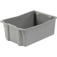 thumbnail image 2 of LEWISBins Polyethylene Container 26"L x 18-3/4"W x 10"H, Gray, Lot of 5, 2 of 3