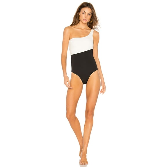 Onia Sienna One Piece, White/Black, X-Large